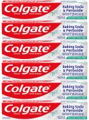 Colgate Baking Soda and Peroxide Whitening Toothpaste, Frosty Mint, 6 Ounce Tube, 6 Pack