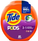 Tide PODS Laundry Detergent Soap Pods, Spring Meadow, 81 count