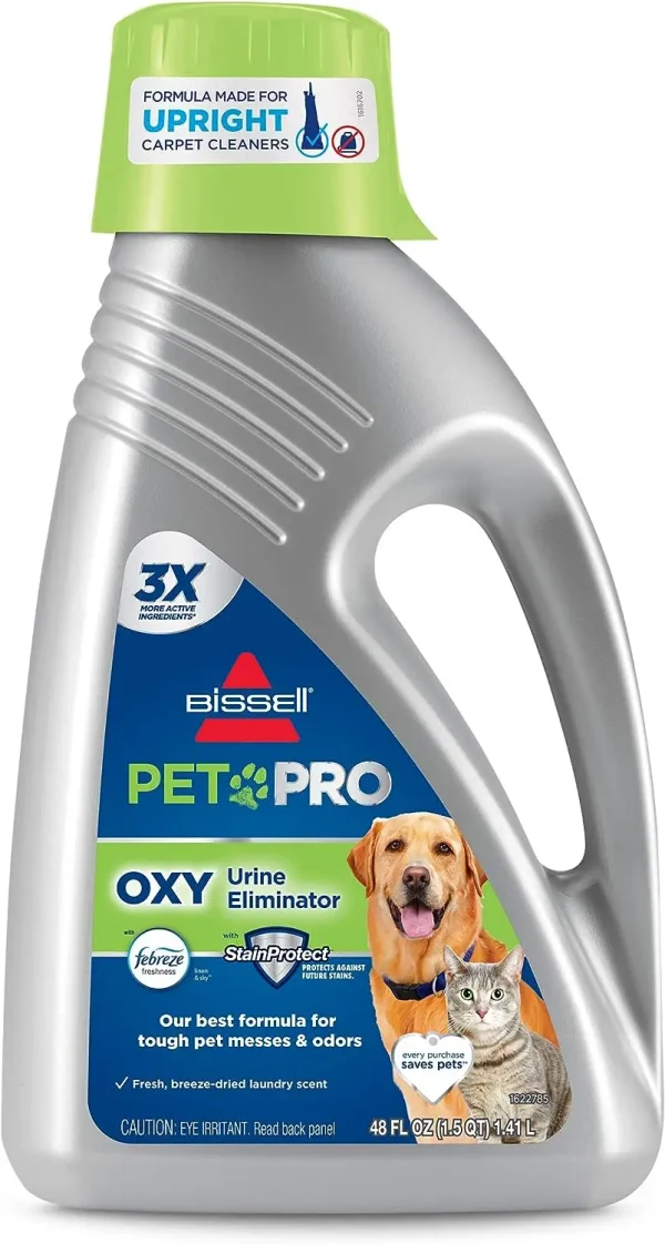 Bissell Professional Pet Urine Elimator with Oxy and Febreze Carpet Cleaner Shampoo 48 Ounce - Image 4