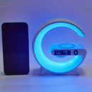 Multi-Function Vibrant Wake-Up Table Lamp | Night Lights with Speaker, Sunrise Alarm, RGB Rhythm Light, Fast Charging, and Color-Changing Ambiance - Perfect Gift for Christmas, Halloween, and Bedrooms