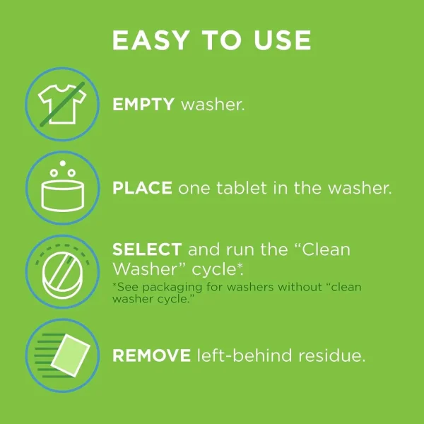 Affresh Washing Machine Cleaner, Cleans Front Load and Top Load Washers, Including HE, 6 Tablets - Image 6