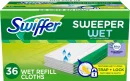 Swiffer Sweeper Wet Mopping Cloth Multi Surface Refills, Febreze Lavender Scent, 36 count