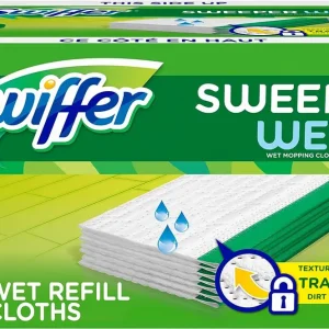 Swiffer Sweeper Wet Mopping Cloth Multi Surface Refills, Febreze Lavender Scent, 36 count