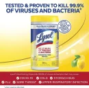 Surface Antibacterial Cleaning Wipes, For Disinfecting and Cleaning, Lemon and Lime Blossom, 80 Count (Pack of 4)