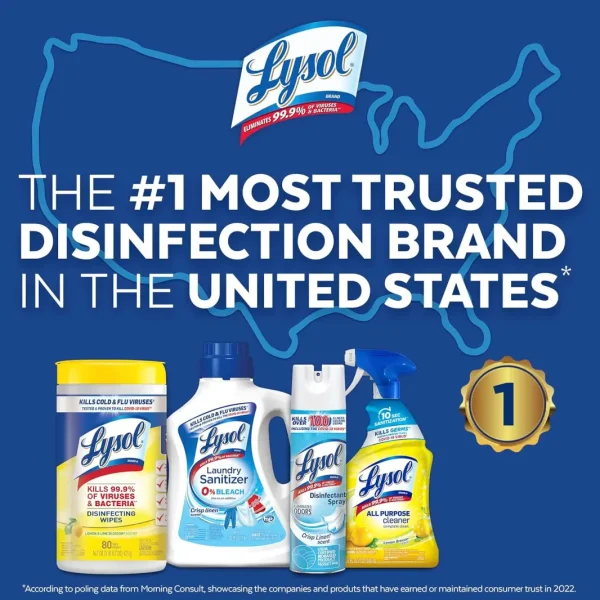 Lysol Power Toilet Bowl Cleaner Gel, For Cleaning and Disinfecting, Stain Removal, 24oz ,9 Ct , (Packaging May Vary) - Image 5