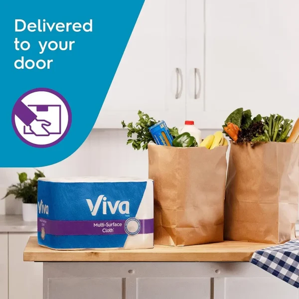 Viva Multi-Surface Cloth Paper Towels, Task Size - 24 Super Rolls (81 Sheets per Roll) - Image 2