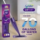 Swiffer WetJet Hardwood and Floor Spray Mop Cleaner Starter Kit, Includes: 1 Power Mop, 10 Pads, Cleaning Solution, Batteries