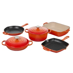 Le Creuset Signature Enameled Cast Iron 5 Piece Cookware Set
