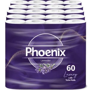 60 Roll Bulk Buy - Quilted 3 Ply LavenderFragranced Toilet Rolls