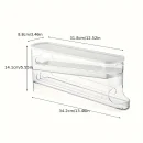 Space-Saving Rolling Egg Storage Box for Refrigerator Side Door - Durable Plastic, Battery-Free, Essential Kitchen Accessory for Efficient Egg Organization