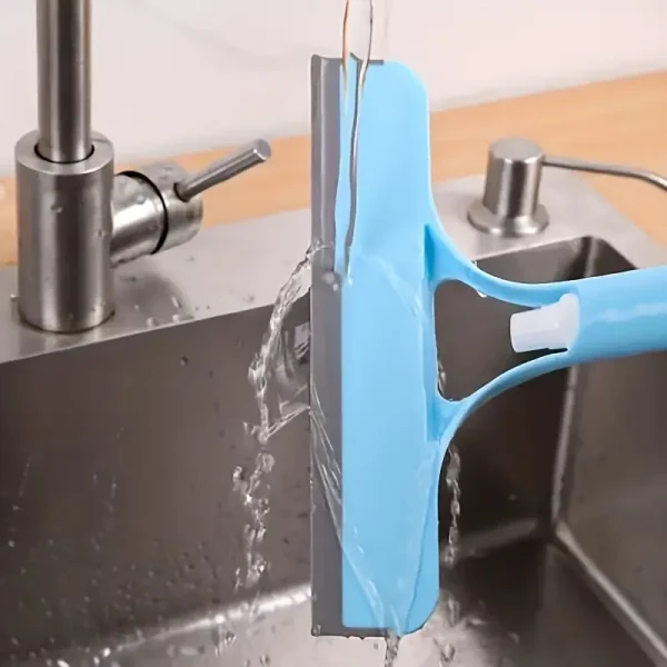 1 piece set of household multi-functional glass cleaning artifact, double-sided brushing and scraping mirror, three-in-one glass scraper with watering can - Image 6