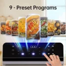 TJean 1550W Multifunctional Smart Household Visual Steam Oven Air Fryer Oven Toaster Steamed Rice&Fish Appointment Timing Heating