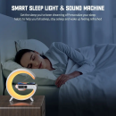 Multi-Function Vibrant Wake-Up Table Lamp | Night Lights with Speaker, Sunrise Alarm, RGB Rhythm Light, Fast Charging, and Color-Changing Ambiance - Perfect Gift for Christmas, Halloween, and Bedrooms