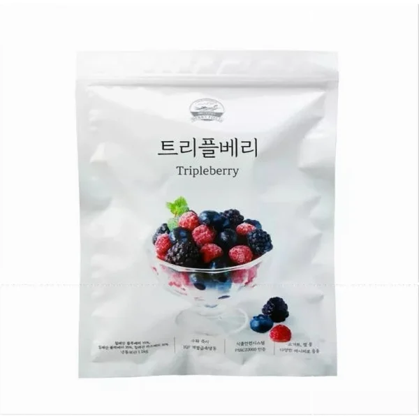 [BERRY FIELD] Korean Frozen Strawberries/Blueberries/Strawberries Banana/ Gold Mango/ Tripleberry 1kg - Image 2