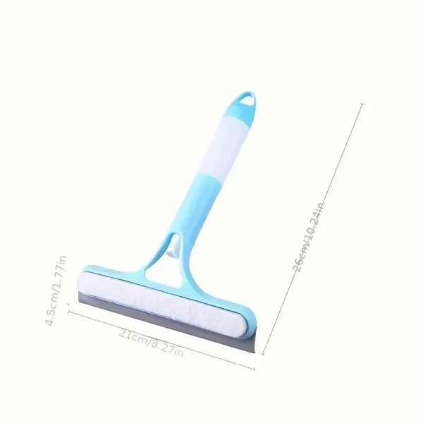 1 piece set of household multi-functional glass cleaning artifact, double-sided brushing and scraping mirror, three-in-one glass scraper with watering can - Image 7