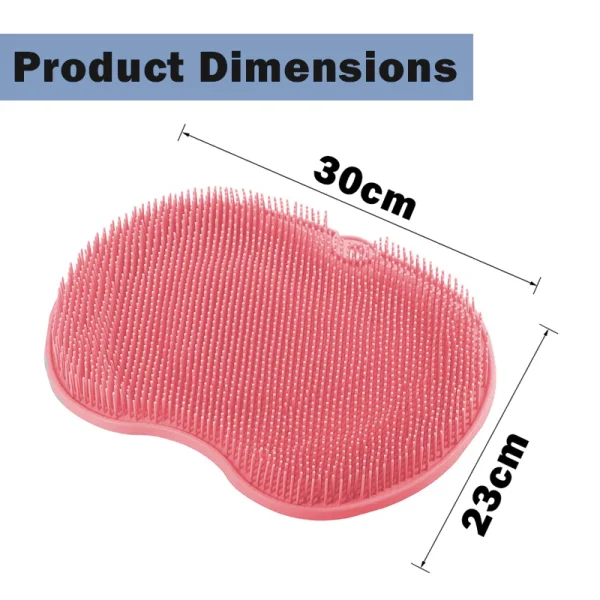 Antislip Rubber Foot & Back Scrubber Shower Mat Non-slip Wash Foot Pad Massage Shower Mat Bath Massage Foot Brush Pad - Image 8