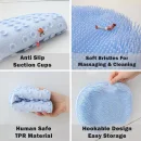 Antislip Rubber Foot & Back Scrubber Shower Mat Non-slip Wash Foot Pad Massage Shower Mat Bath Massage Foot Brush Pad