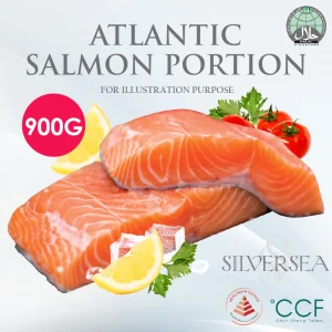 Premium Atlantic Salmon 900g Fresh Frozen Seafood - Halal