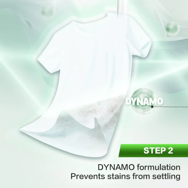DYNAMO Plant Based Laundry Liquid Detergent Refill 2.2kg/2.4kg x 3 Packs - Image 2