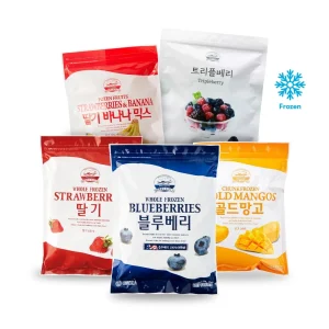[BERRY FIELD] Korean Frozen Strawberries/Blueberries/Strawberries Banana/ Gold Mango/ Tripleberry 1kg