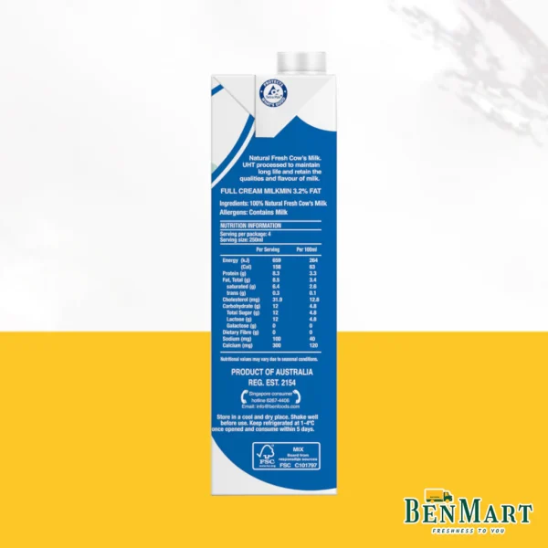 [BenMart Dry] Cowhead UHT Pure Milk 1L Carton Deal – Australia – Halal - Image 3