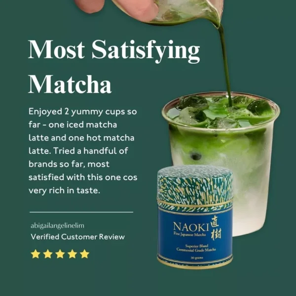 Naoki Matcha Superior Blend Ceremonial Grade Matcha - Authentic Matcha Green Tea Powder from Uji Kyoto, Japan，30g - Image 6