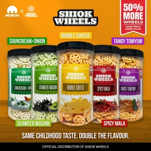 SHIOK WHEELS - #1 BEST SELLER! (CHEESE/ SEAWEED WASABI/ SOURCREAM/ MALA/ TOMYUM)