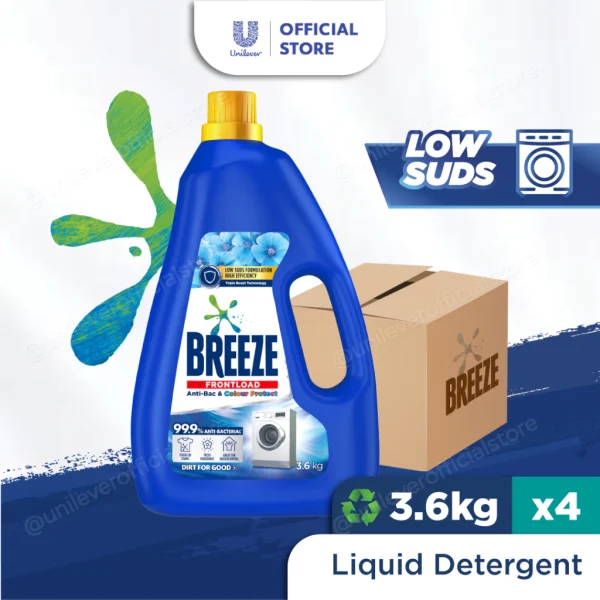 [Bundle of 4] Breeze Liquid Detergent 3.6kg Carton Sale - Image 2